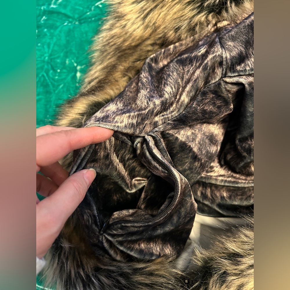 Spirithoods Grazer Wolf Faux Fur Animal Onesie Jumpsuit Festival Medium Small - Picture 12 of 14